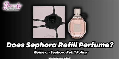 does sephora refill perfume bottles.